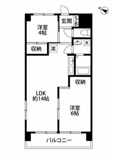 フェリーチェ相模【4階】の間取り