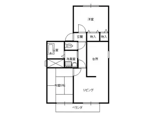 サニーハイツ【2階】の間取り