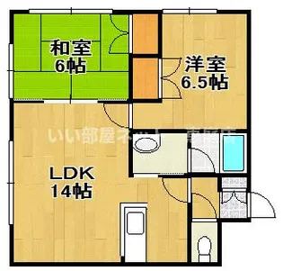 住吉ハイツ【2階】の間取り