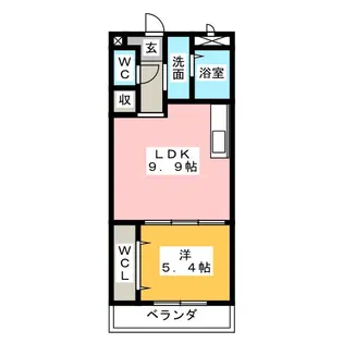 道伯ゴールドヒルズ ローレル【1階】の間取り