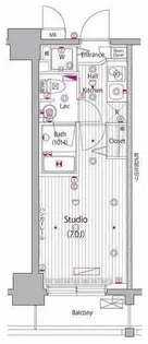グランド・ガーラ桜木町駅前【3階】の間取り