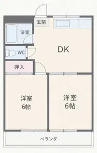 コーポ保科【2階】の間取り