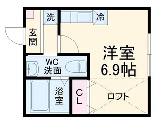 カインドネス港南2号棟【2階】の間取り