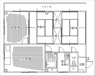 メゾン井戸【1階】の間取り