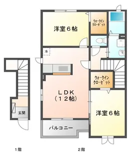 セレーノスパッツィオI【2階】の間取り