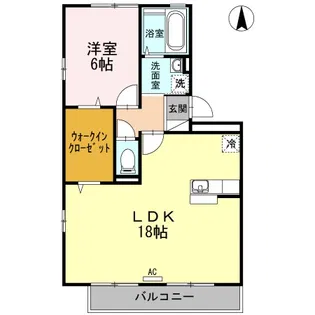 プロシードK A棟【3階】の間取り