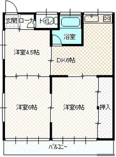 レジデンス玉川【2階】の間取り