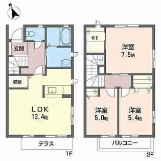 シャーメゾンYの間取り