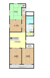 ホープス国府【4階】の間取り