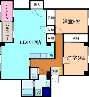 アドニス【3階】の間取り