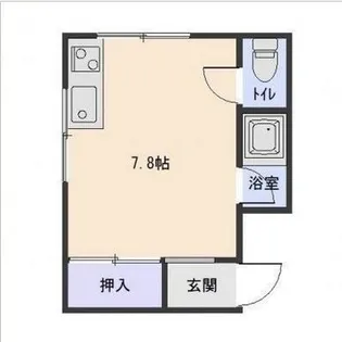 コーポHERO港町【2階】の間取り