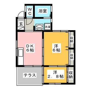 ルミナ三ツ境【1階】の間取り