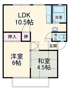 パナハイツ奈良【2階】の間取り