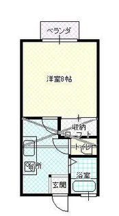 山形県山形市鳥居ケ丘【アパート】の間取り
