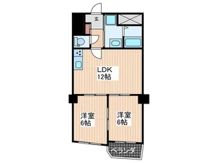 チサンマンション広島【6階】の間取り