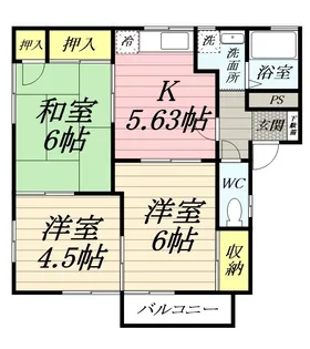 スターハイツA【2階】の間取り
