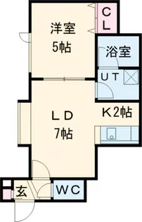 ロアール【1階】の間取り