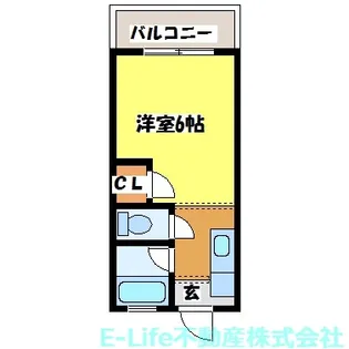 渡鹿ハイツ【2階】の間取り