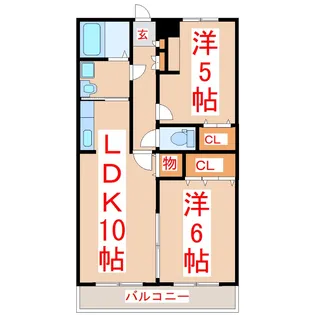 マテリアK【3階】の間取り