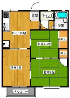 ヴィラージII【1階】の間取り