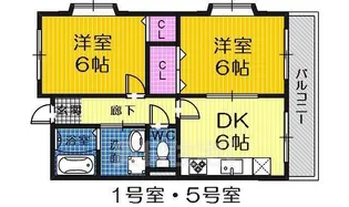 レジデンスモズ【1階】の間取り