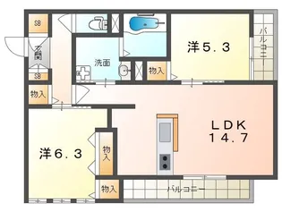 フィエルテ(Fierte)【2階】の間取り