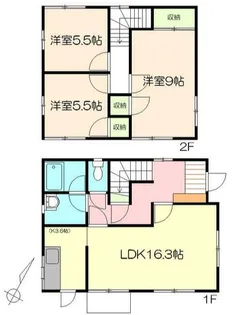 神奈川県鎌倉市腰越【一戸建】の間取り