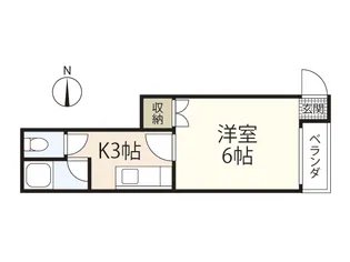 山本ビル(三篠)【2階】の間取り