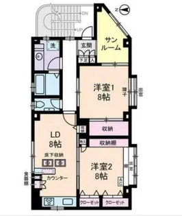 SELECT神楽坂【2階】の間取り