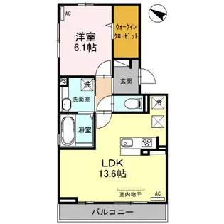新潟県新潟市東区上木戸3【アパート】の間取り