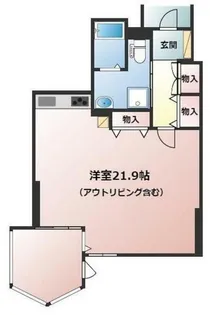 アネーロ上粕屋【4階】の間取り