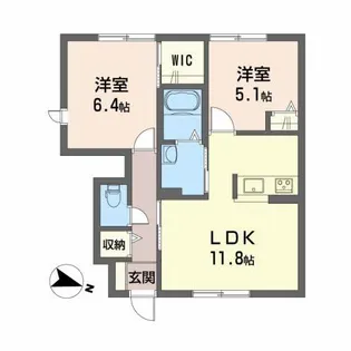 セゾンMK【1階】の間取り