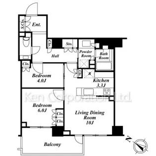 パークハウス代官山テラス【4階】の間取り