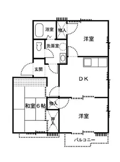 グレースシャルマンB【1階】の間取り