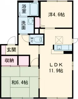 メゾン・ド・クローバー C棟【1階】の間取り