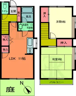 東京都町田市南つくし野1【一戸建】の間取り