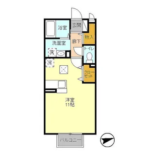 ジョアス ミウ【1階】の間取り