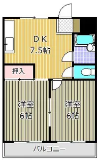 メゾン・ド・くみの木【3階】の間取り