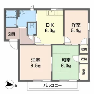 フローラルハイム A棟【2階】の間取り
