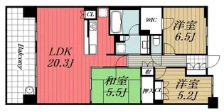 千葉県千葉市稲毛区稲毛東4【マンション】の間取り