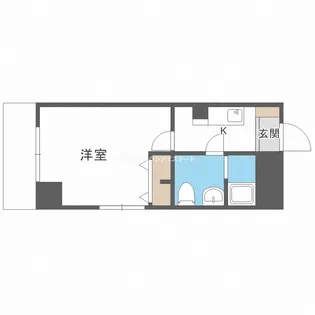 プレミアム西田辺【7階】の間取り