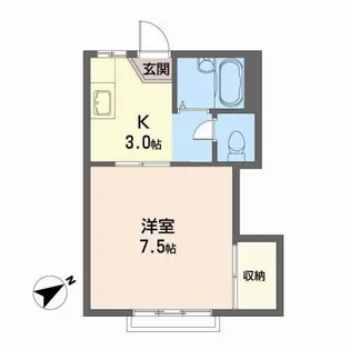 グランドール宮千代【2階】の間取り