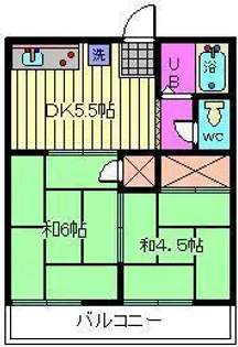 2DKの間取り画像