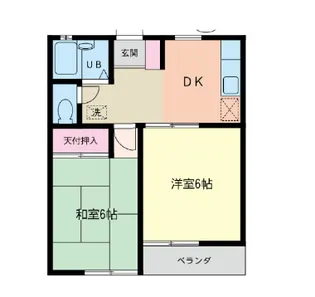 ドミール杉田【2階】の間取り