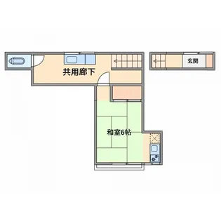 第二要荘【2階】の間取り