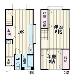 龍口荘の間取り