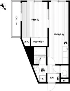 メゾンラメール【1階】の間取り