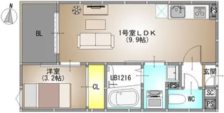 REGALEST 庭瀬II【2階】の間取り