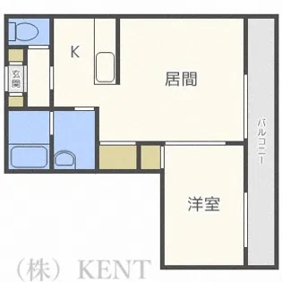 エステラ二十四軒B館【3階】の間取り