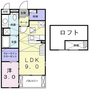 ブローテ【2階】の間取り